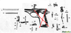 Parti di ricambio per Pistola Beretta serie 70