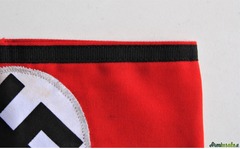 Rarissima fascia da braccio tedesca nazista SS-KAMPFBINDE mod.1925 per ALLGEMEINE-SS (GERMANIA WW2)