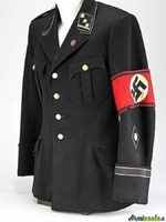 Rarissima fascia da braccio tedesca nazista SS-KAMPFBINDE mod.1925 per ALLGEMEINE-SS (GERMANIA WW2)