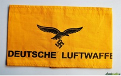 Fascia da braccio tedesca nazista per membri della “DEUTSCHE LUFTWAFFE” mod.1943 (GERMANIA WW2)