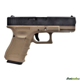 WE PISTOLA A GAS G19 NERA E TAN (WG03BT)