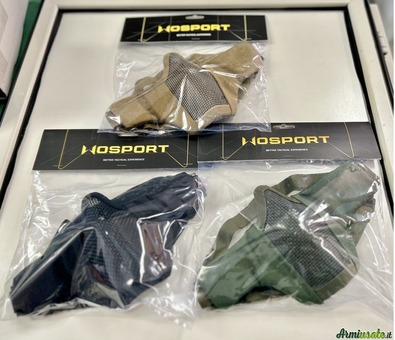 WOSPORT MASCHERA CON GRIGLIA IN METALLO