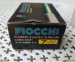FLOBERT 9 mm Long Shot Fiocchi Cartucce Carabina Pistola Munizioni Vintage