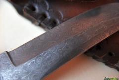 coltello lama in damasco