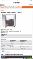 Lavatrice ultrasuoni professionale