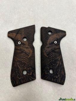 Guancette Beretta 92/98FS Legno Incise