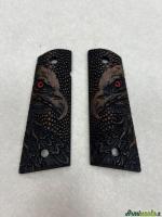 Guancette Colt 1911 Legno Incise con disegno laser Aquila