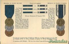 Medaglia al Valore Militare di 3^ classe in bronzo - anni '20 periodo fascista (REGNO D'ITALIA)