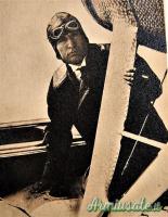 Medaglia grosso modulo in Argento con scatola e foto Mussolini aviatore I' Decennale R. Aeronautica