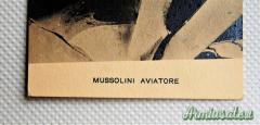 Medaglia grosso modulo in Argento con scatola e foto Mussolini aviatore I' Decennale R. Aeronautica