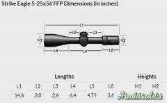 Vortex Strike Eagle 5-25x56 MOA FFP Tubo 34mm