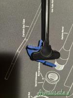 Manetta di armamento a T - Charging handle ADC Blue per AR