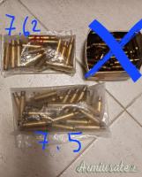 Cedo o scambio piccolo lotto di bossoli 7.5x55/7.62x54R.