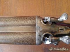 Non elencato doppietta round body cani esterni canne damasco cal.12´