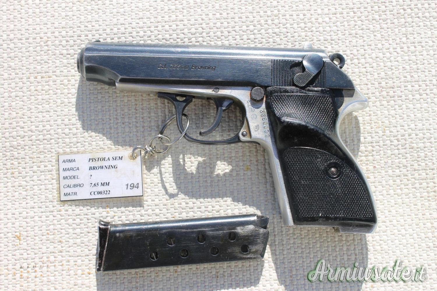 Pistola BROWNING PA-63 cal.7,65 (194) Pistola BROWNING PA-63 cal.7,65 (194)