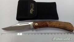 Coltello tascabile richiudibile Fox in radica di betulla