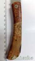 Coltello tascabile richiudibile Fox in radica di betulla