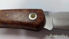 Coltello tascabile richiudibile Fox in radica di betulla