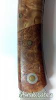 Coltello tascabile richiudibile Fox in radica di betulla