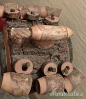 Botte piccola con 6 bicchieri in legno