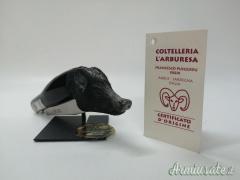 COLTELLO FATTO A MANO ARBURESA CINGHIALE