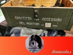 Cassetta legno militare italia porta treppiede