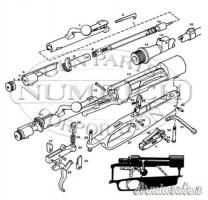 Parti di ricambio / Parts per fucili Carcano