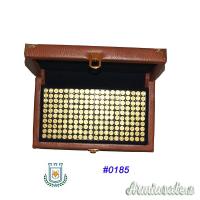 #0185 Valigetta Nuova in Pelle - Porta Munizioni cal.9x21 Portamunizioni)