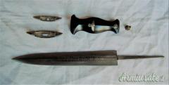 SS DIENSTDOLCH ovvero DAGA DI SERVIZIO SS modello 1933 di 1' tipo con doppia garanzia d'autenticità