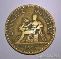 Moneta 2 FRANCHI d'epoca - conio 1925 - BB (FRANCIA - TERZA REPUBBLICA)