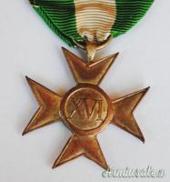 Croce fascista per 16 anni d'anzianità di servizio nel R.E.I. in Argento - anni ’30 (REGNO D'ITALIA)