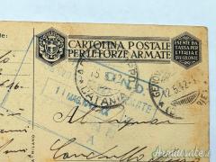 Cartolina fascista originale di propaganda anti-comunista 1942 - firmata d'autore (REGNO D’ITALIA)