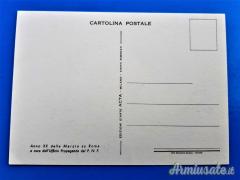 Cartolina d'epoca fascista di propaganda anti-bolscevica con 