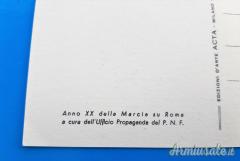 Cartolina d'epoca fascista di propaganda anti-bolscevica con 
