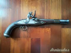 PISTOLA MONOCOLPO AD AVANCARICA A PIETRA FOCAIA MONTENEGRINA CAL.13