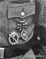 Distintivo tedesco per feriti in guerra mod. 1939 di 1^ classe cosiddetto 