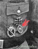 Distintivo tedesco per feriti in guerra mod. 1939 di 1^ classe cosiddetto 