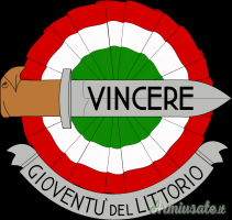 CROCE FASCISTA GIL - CD. “NERA” - DI TIPO “A” PER “GIOVANI FASCISTI” - MOD. 1937 (REGNO D’ITALIA)