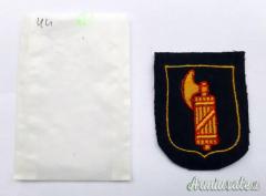 Scudetto da braccio in stoffa delle WAFFEN-SS “ITALIA” e bustina - con EXPERTISE (ITALIA RSI)