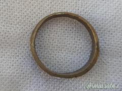 Anello realizzato in maniera “artigianale” da soldato tedesco in trincea “taglia XL” (GERMANIA WW1)