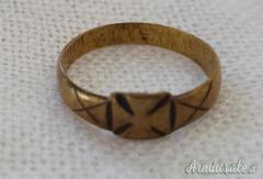 Anello realizzato in maniera “artigianale” da soldato tedesco in trincea (GERMANIA WW1)