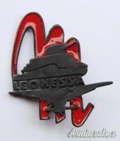 Distintivo d’onore “M” per Gruppo Carri “Leonessa”- G.N.R. - Estremamente raro (ITALIA RSI)