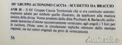 Scudetto da braccio 101' Gruppo Autonomo Caccia T. Aeronautica Repubblicana - Expertise (ITALIA RSI)