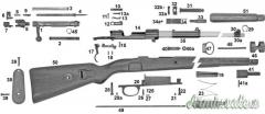 Parti di ricambio / Parts per fucile Mauser K98