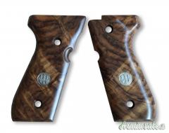 Beretta Guancette Luxury in Legno di Noce Logo Trident per Serie 92