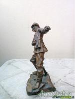 Bronzetto Ardito con granata