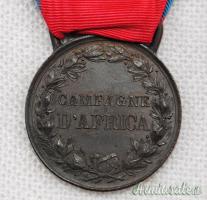 MEDAGLIA  PER LE “CAMPAGNE D’AFRICA” DI TIPO “A” MODELLO 1894 RILASCIATA DAL RE UMBERTO I