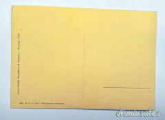 Cartolina fascista con medaglia DVX e frase discorso MUSSOLINI - 1933 (ITALIA WW2)