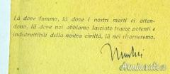 Cartolina fascista commemorativa per operazioni in A.O.I. – “RITORNEREMO” (ITALIA WW2)
