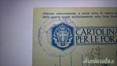 Cartolina fascista per appartenenti Forze Armate - Posta Militare R.E.I. (2) - (ITALIA WW2)